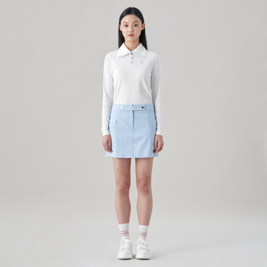 여성 봄 카고형 A라인 스커트