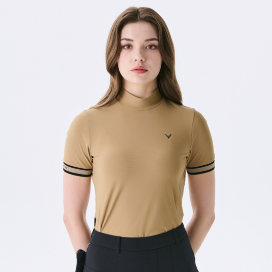 봄 프리미엄 반팔 하이넥 티셔츠