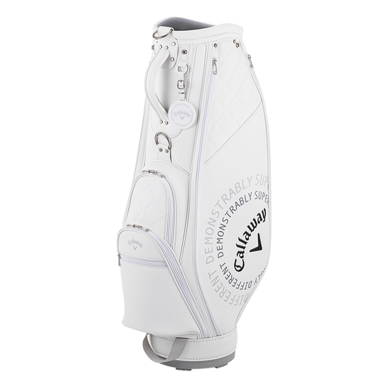 超美品Callaway 大型ゴエナメルキャディバック　ホワイト・ブラック 楽天市場】キャロウェイ（口径サイズ（キャディバッグ）8型