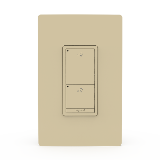 Ivory Wattstopper PLUS 2 Button Switch