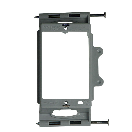 1Gang Low Voltage Captive Nails Mounting Bracket with QuickConnect Low Voltage Brackets