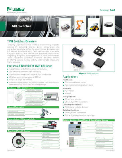 工業用速度および位置センサーとしての TMR 磁気 IC