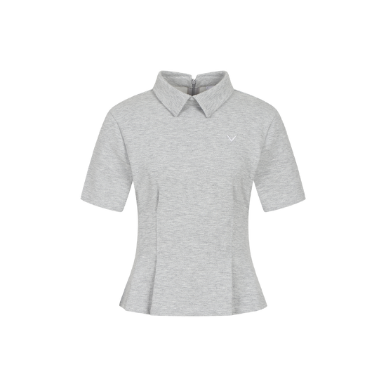 가을 여성 변형핏 반팔 티셔츠