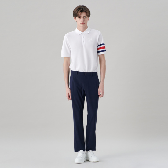 남성 여름 트리플트랙 반팔 니트