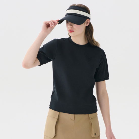 봄 우븐 믹스 반팔 티셔츠