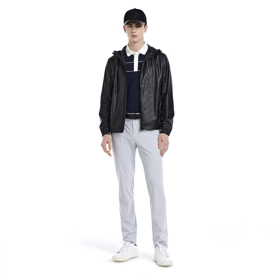 남성 엠보 후드 점퍼