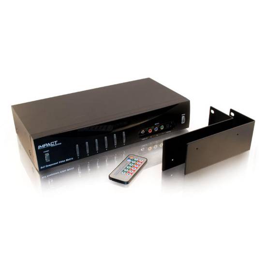 6x2 Component Video + Stereo Audio + TOSLINK® Digital Audio Matrix
