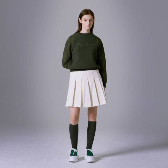 여성  밴드형 플리츠