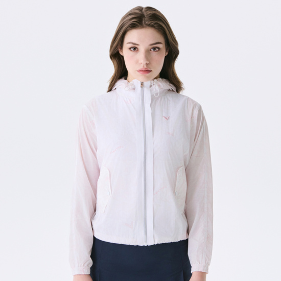 여름 홑겹 프린트 점퍼