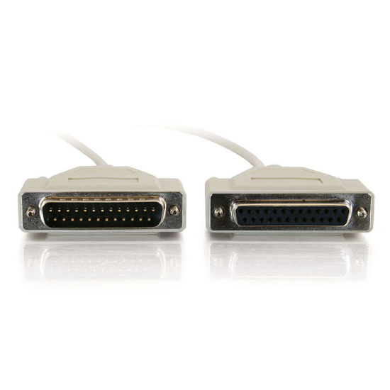 10ft (3m) DB25 Male to DB25 Female Serial RS232 Null Modem Cable Serial RS232 Computer