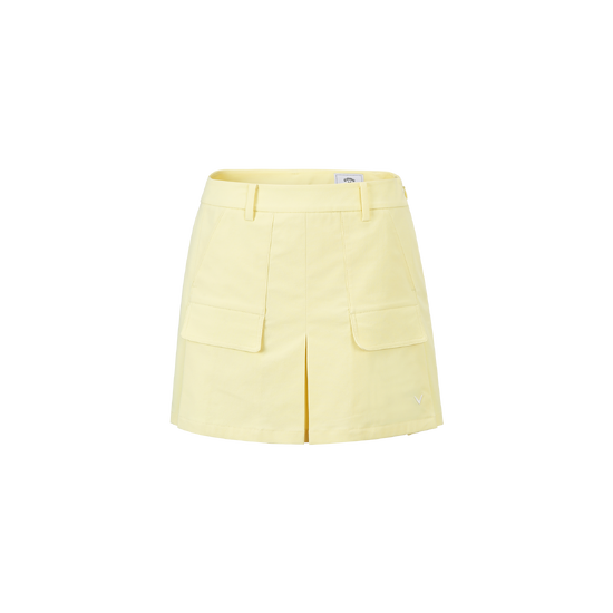 여성 봄 와이드 플리츠