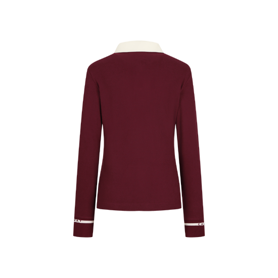 겨울 여성 카라 배색 티셔츠