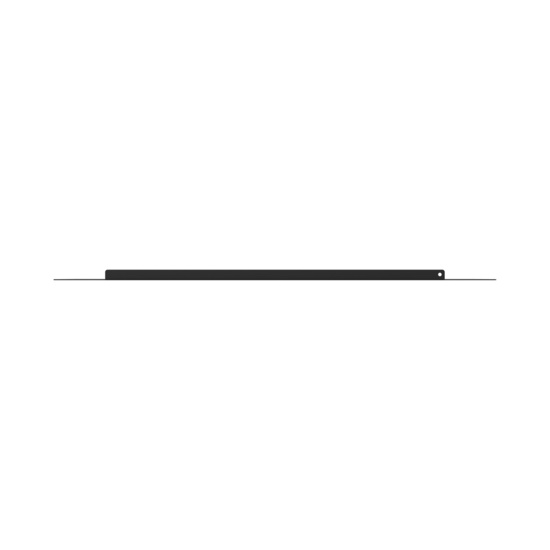 MM20BDC10-B Side view of 10 in MM20 Base Cust Cover - Black