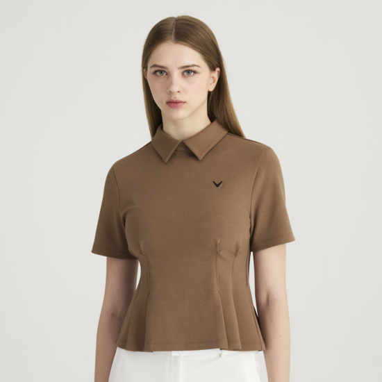 가을 여성 변형핏 반팔 티셔츠