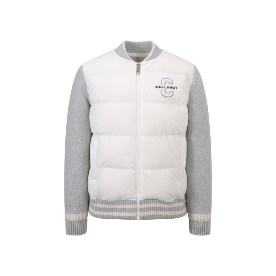 남성  바시티 하이브리드 스웨터