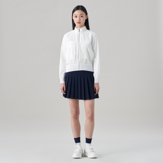 여성 여름 경량 블루종