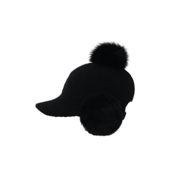 여성 니트 귀달이 캡