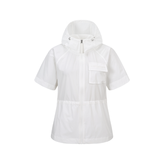 여성 홑겹 반팔 스윙윈드브레이커