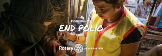Together, We End Polio: Digital horizontal banner