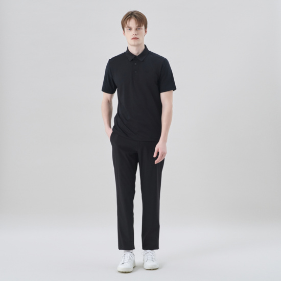 남성 여름 우븐 믹스 티셔츠