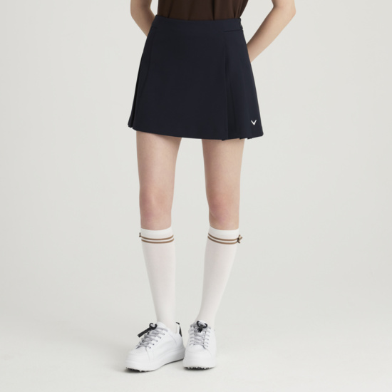 겨울 여성 부분플리츠 큐롯