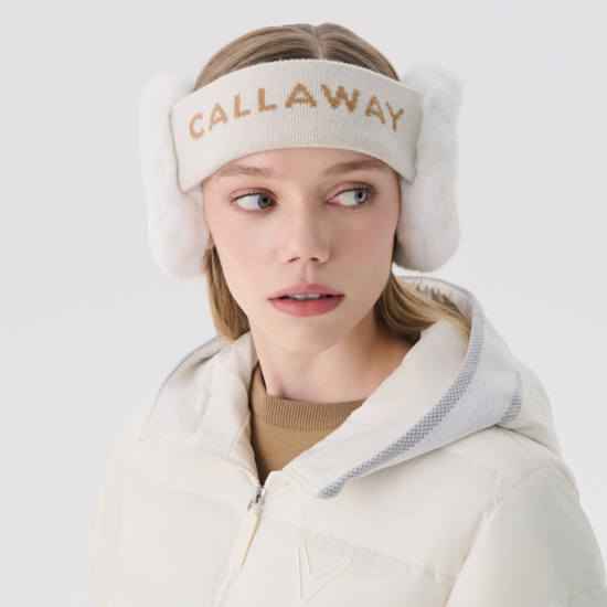 여성 니트 퍼 이어워머