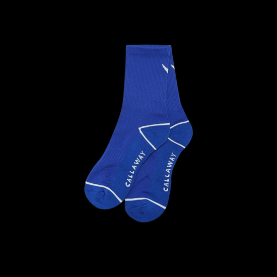 백 쉐브런 로고 중목 양말