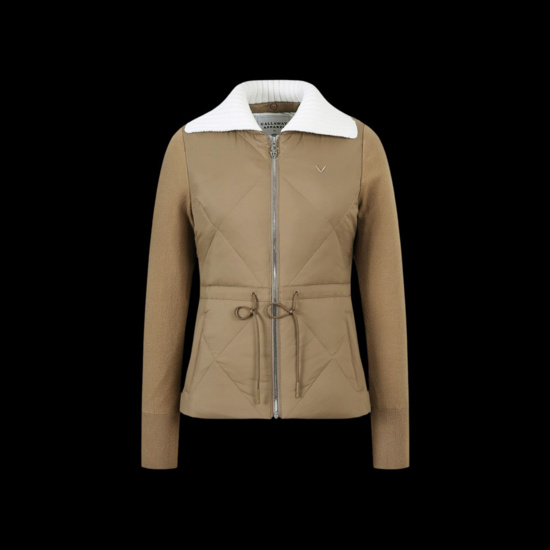 여성 겨울 니트에리 다이아퀼팅 하이브리드