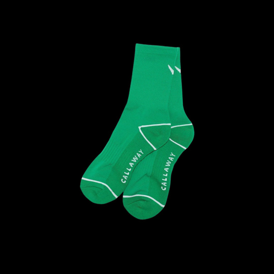 백 쉐브런 로고 중목 양말