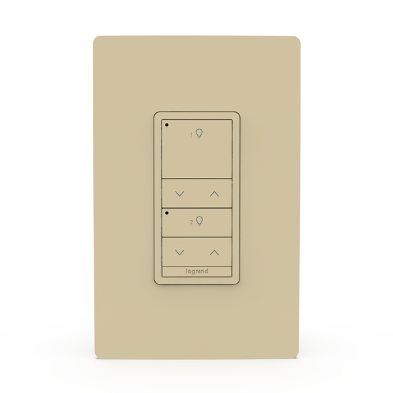 Ivory Wattstopper PLUS 2 Button 2 Rocker Switch