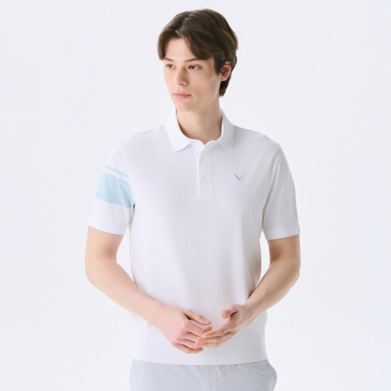 여름 소매 배색 반팔 풀오버