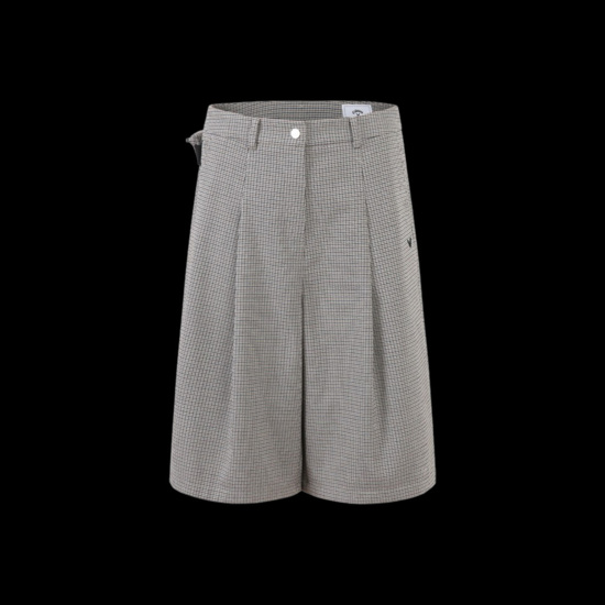 여성 가을 체크버뮤다 팬츠