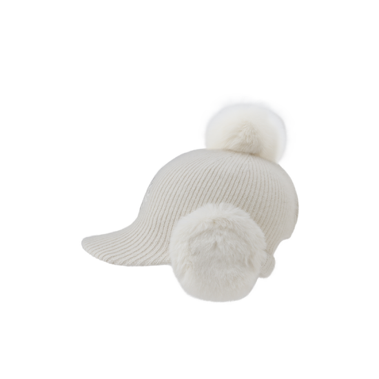 여성 니트 귀달이 캡