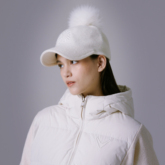 여성 니트 고착 캡