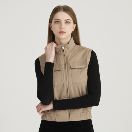 가을 여성 포켓 안감 베스트