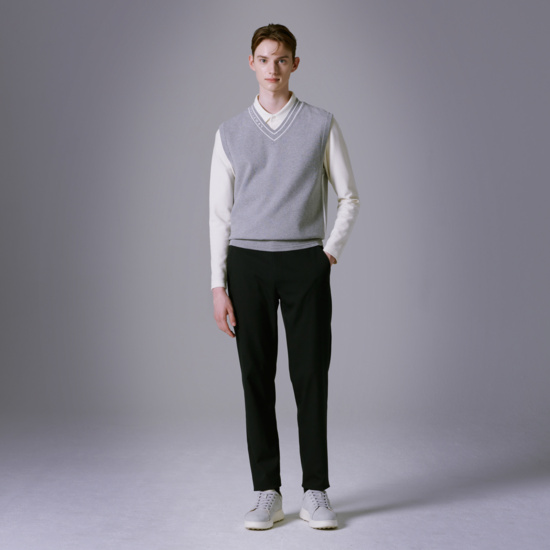 남성  솔리드 V넥 베스트