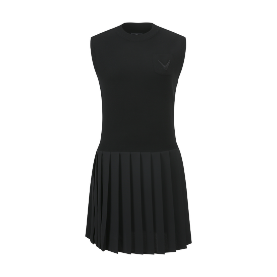 여성 봄 니트믹스 원피스