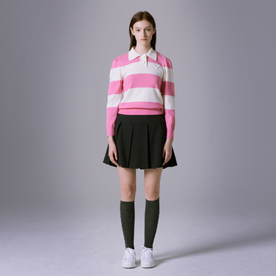 여성  니트밴드 플리츠