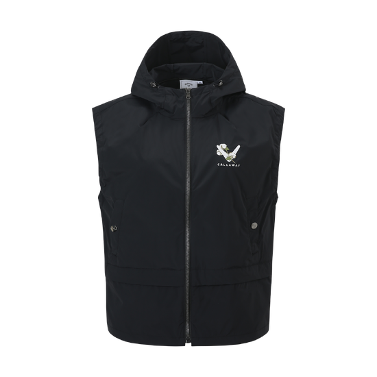 여성 봄 후드 우븐베스트