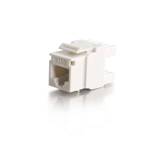 Cat5E RJ45 UTP Keystone Jack White Keystone Jacks and Inserts