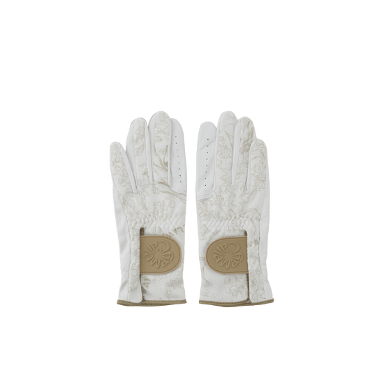 여성 양손 플라워 메쉬 장갑