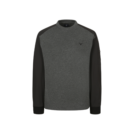 가을 남성 우븐 믹스 풀오버