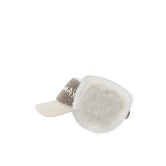 여성 니트 이어워머 바이저