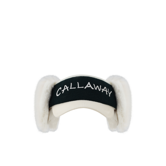 여성 니트 이어워머 바이저