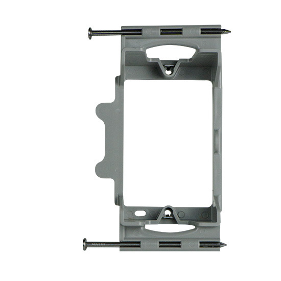 1Gang Low Voltage Captive Nails Mounting Bracket with QuickConnect Low Voltage Brackets