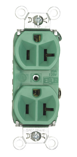 Hard Use Spec Grade Receptacle Back and Side Wire 20A 125V