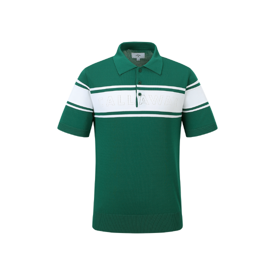 남성 여름 몸판 블록 반팔니트