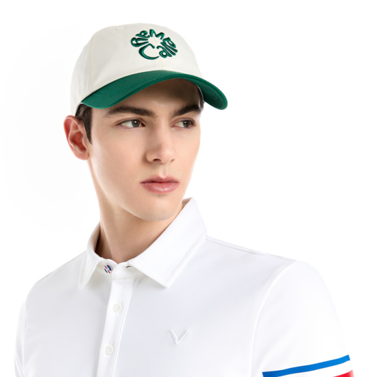 남녀 공용 플라워 로고 6쪽 볼캡