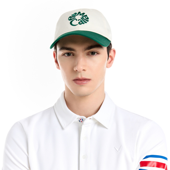 남녀 공용 플라워 로고 6쪽 볼캡