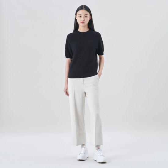 여성 봄 하이브리드 반팔니트